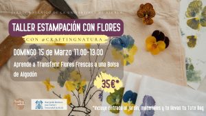 Taller estampación floral